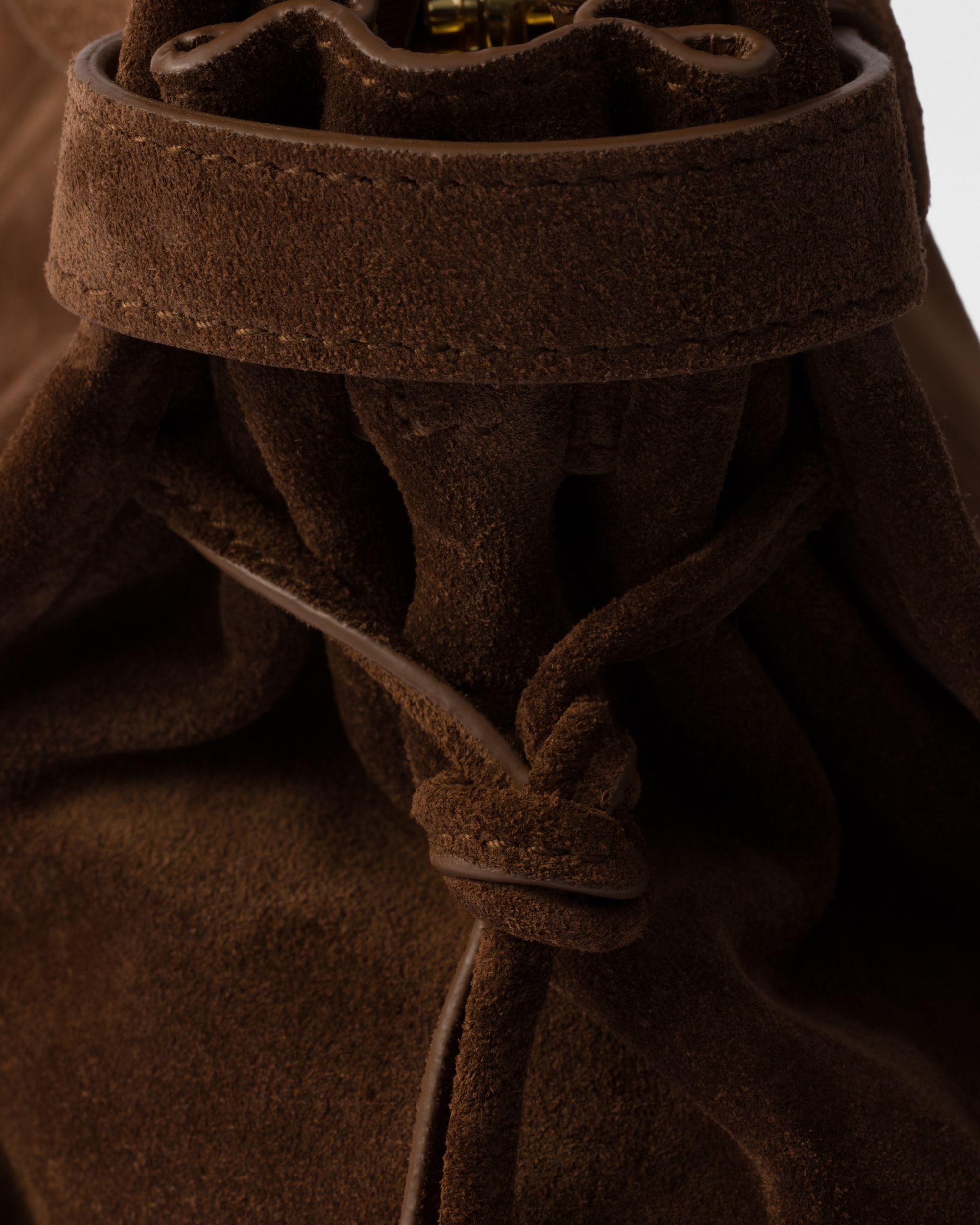 Prada Bonnie large suede handbag - Image 3